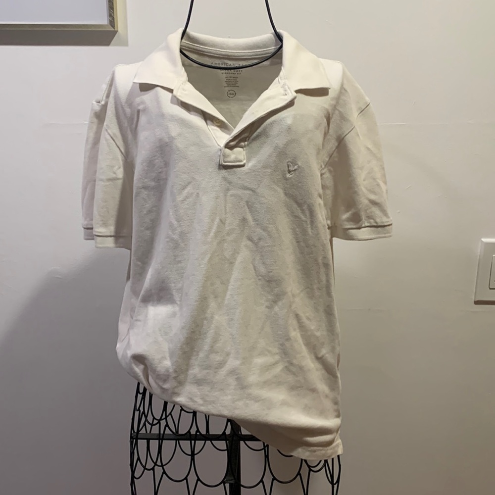 Men’s White Polo T-Shirt
